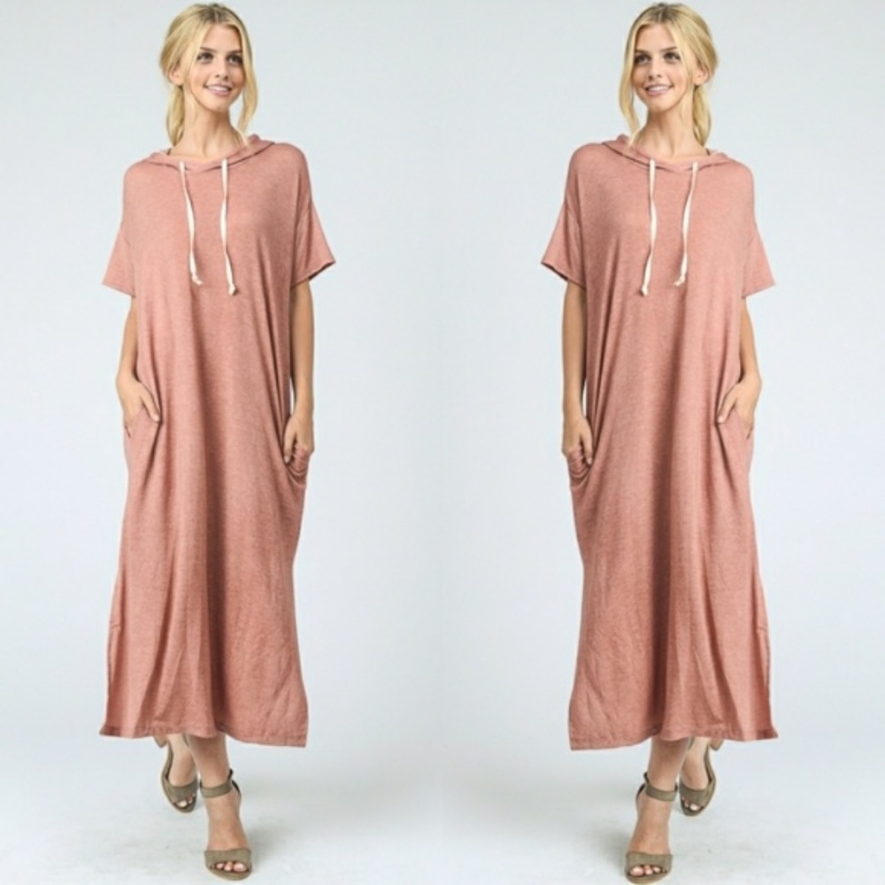 Maxi Lounge Dress w/Hood